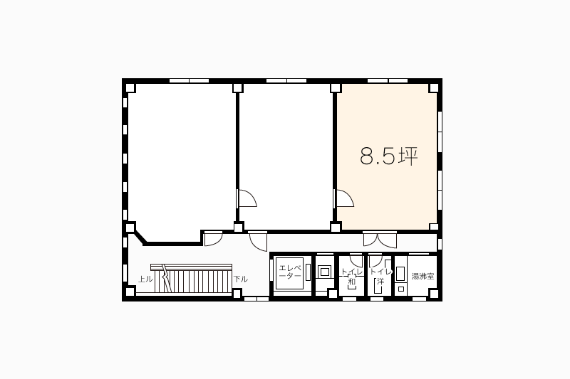 サンケイビル,和歌山県庁から徒歩3分で便利なサンケイビル3F間取り